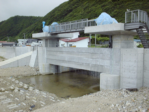 赤石川カーテンウォール